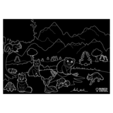 Imagination Starters Chalkboard Fun and Learning Placemat Set of 4