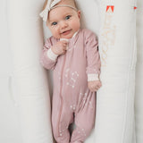 Zippyjamz Galaxy Love - Pink Babysuit Footed