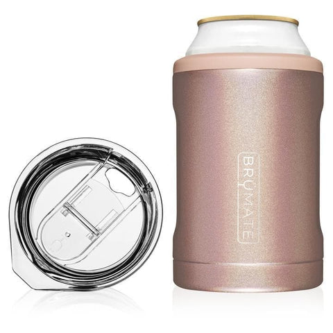 Brumate Hopsulator Duo 2-in-1 (12oz cans/tumbler) - Glitter Rose Gold