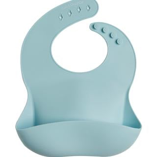 Loulou Lollipop Silicone Bib Baby Blue