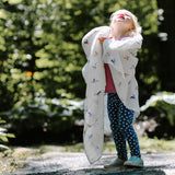 Lulujo Swaddle Blanket Bamboo Cotton - Hummingbird