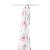 Lulujo Swaddle Blanket Bamboo Cotton - Posies