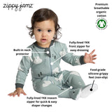 Zippyjamz Be Beary Quiet - Babysuit - Footed