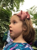 Ribbies - Extra Large Sparkly Hair Bows - Navy, Gold, and Red