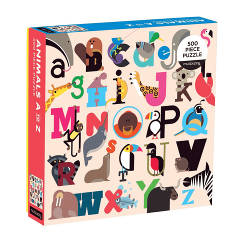 Mudpuppy Animals A to Z 500 Piece Puzzle