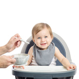 Bumkins - Silicone First Feeding Set with Lid and Spoon - Marble