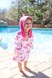 Zoocchini Baby Terry Swim Coverup Flamingo