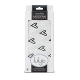 Lulujo Swaddle Blanket Bamboo Cotton - Hearts