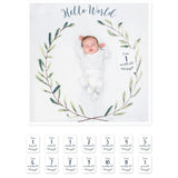 Lulujo Baby’s First Year Hello World Wreath