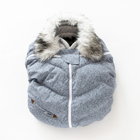 Juddlies Infant Car Seat Cover Salt and Pepper Grey