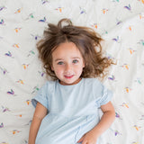 Lulujo Swaddle Blanket Bamboo Cotton - Hummingbird