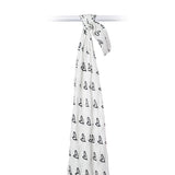 Lulujo Swaddle Blanket Bamboo Cotton - Hearts