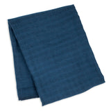 Lulujo Swaddle Blanket Bamboo Cotton - Navy
