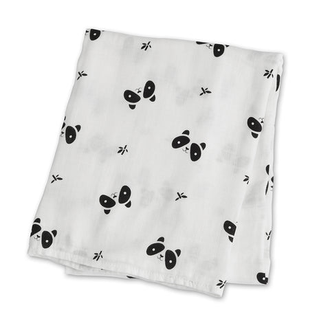 Lulujo Swaddle Blanket Bamboo Cotton - Panda