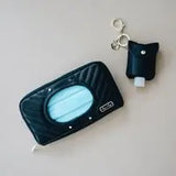 Itzy Ritzy Jetsetter Black Travel Wipes Case