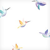 Lulujo Swaddle Blanket Bamboo Cotton - Hummingbird