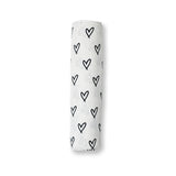 Lulujo Swaddle Blanket Bamboo Cotton - Hearts