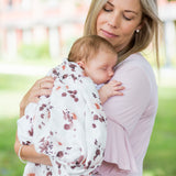 Lulujo Swaddle Blanket Bamboo Cotton - Eucalyptus