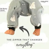 Zippyjamz Be Beary Quiet - Babysuit - Footed