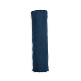Lulujo Swaddle Blanket Bamboo Cotton - Navy