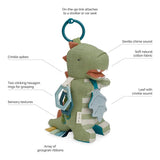 Itzy Ritzy - Link and Love - Dino Activity Plush with Teether Toy