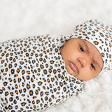 Lulujo Swaddle Blanket Bamboo Cotton - Leopard