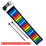 MukikiM - Xylophone - 22 Colour Coded Bars and Play by Colour Song Booklet