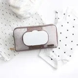 Itzy Ritzy Vanilla Latte Travel Wipes Case