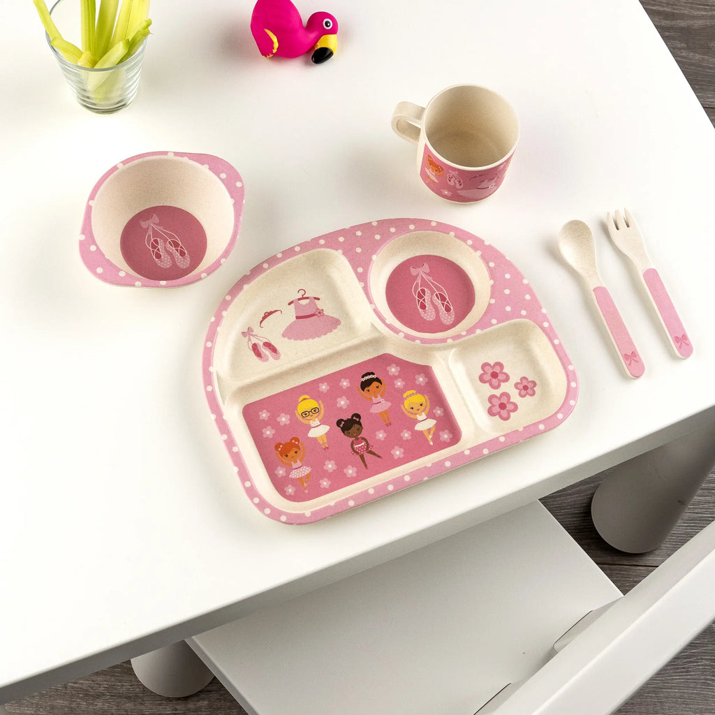 Kids bamboo dinner top set