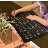 Imagination Starters Chalkboard Fun and Learning Placemat Set of 4