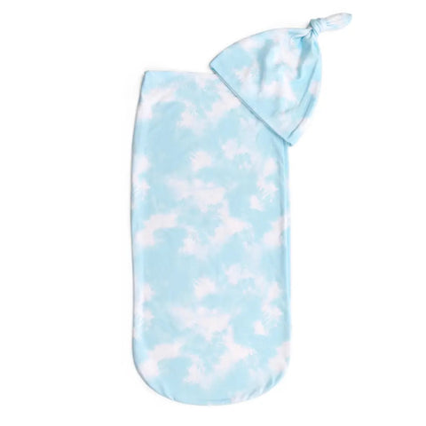 Itzy Ritzy - Blue Cloud - Cutie Cocoon and Hat Set