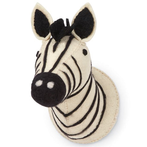 Mudpie Mini Safari Wall Mounts Zebra