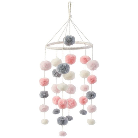 Mudpie Pink Pom Pom Mobile