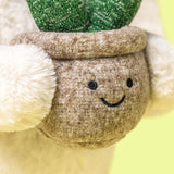 Jellycat - Cream bunny with Plant