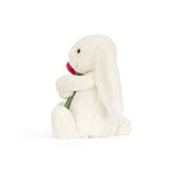 Jellycat - Cream Bunny with Rose