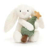 Jellycat - Bashful Bunny with Christmas Tree