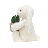 Jellycat - Cream bunny with Plant