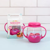 Glo Pals - Mini Sensory Play Jar with Silicone Fillers - Pink