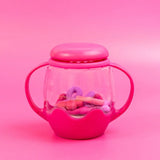 Glo Pals - Mini Sensory Play Jar with Silicone Fillers - Pink