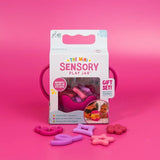 Glo Pals - Mini Sensory Play Jar with Silicone Fillers - Pink