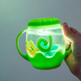 Glo Pals - Mini Sensory Play Jar Silicone Fillers - Green