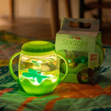 Glo Pals - Mini Sensory Play Jar Silicone Fillers - Green
