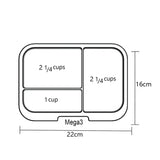 Munchbox - Extra Trays - Mega 3 Clear Tray
