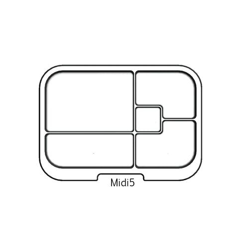 Munchbox - Extra Trays - MIDI 5 - Clear Tray