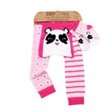 Zoocchini - Grip and Easy Comfort Leggings and Sock Set - Pippa The Panda