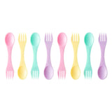 Munchbox - Pastel Mini Sporks  (8 pieces)