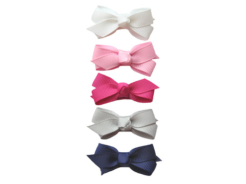 Baby Wisp Small Snap Chelsea Boutique Bow 5 pack Prep Girl