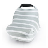 CarSeat Canopy Stretch Covers-Grey Stripe