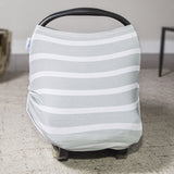 CarSeat Canopy Stretch Covers-Grey Stripe