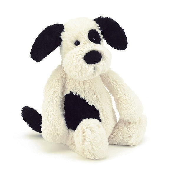 Jellycat Black and Cream Puppy Medium